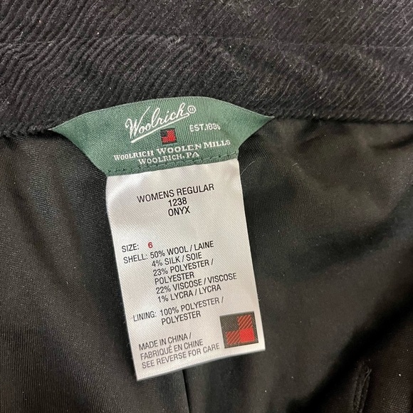 Woolrich Woodlyn Onyx Wool Tweed Pants Size 6 Women's - Picture 8 of 8